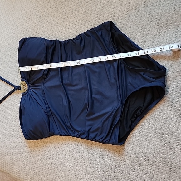 MICHAEL KORS Logo Ring Halter Swimsuit - Picture 5 of 7